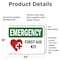 Signmission First Aid Kit With Symbol, 24 in W x Rectangle, Vinyl Decal OS-2PACK-EM-D-1824-L-10377 - alternate 5